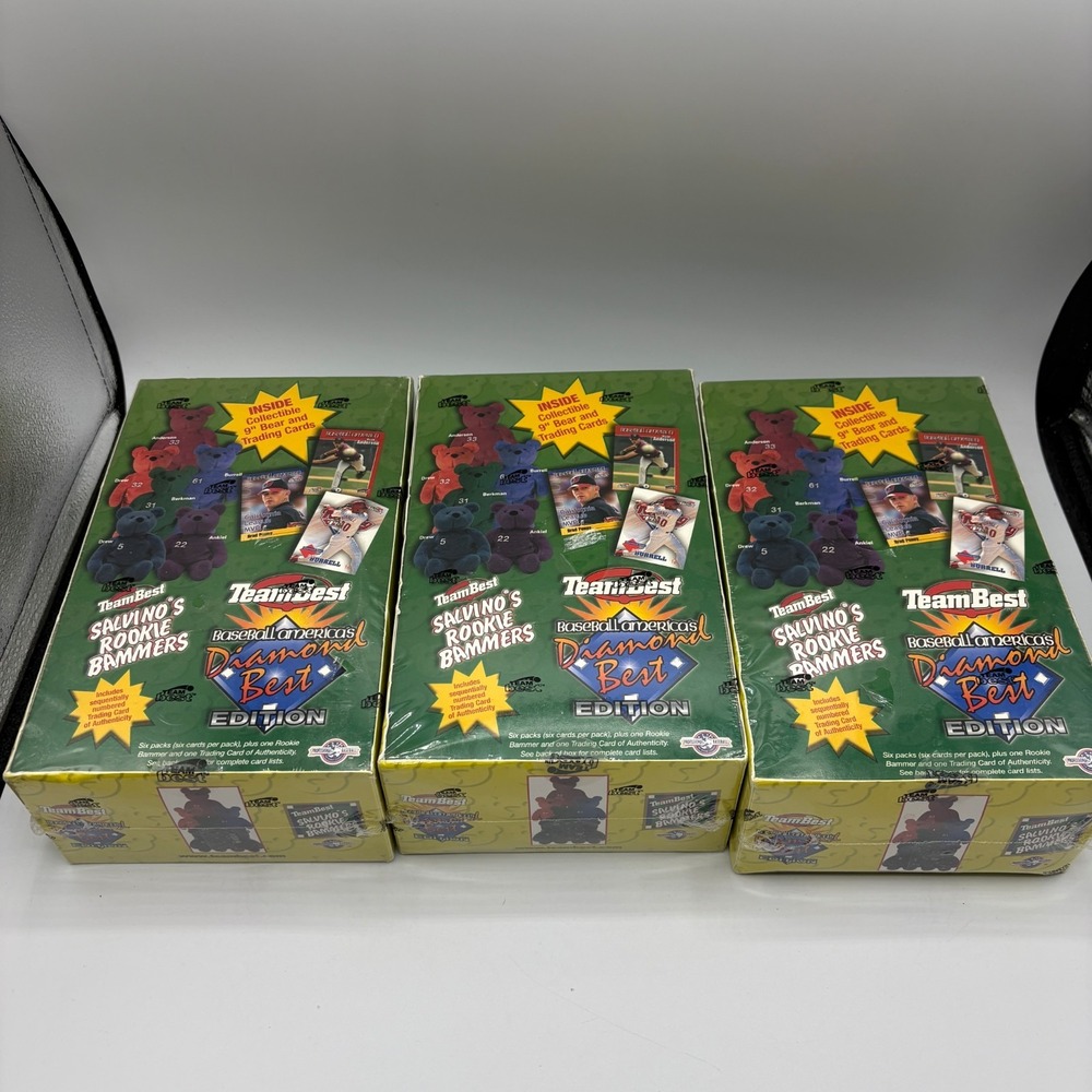 1999 Team Best Salvino's Rookie Bammers Diamond Best Sealed Box Lot of 3